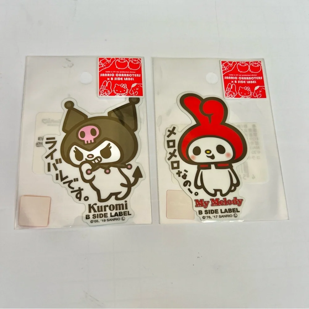 My Melody & Kuromi Kawaii Sanrio Collectible Sticker Set Japan NEW Free Shipping